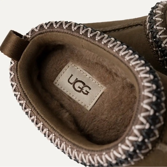 UGG Tazz Platform Slipper Big Kids Grade School 4Y-6Y Hickory 1143776K - Picture 4 of 5